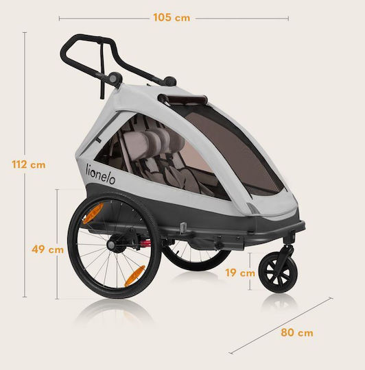 Lionelo Cama Kinderwagen Geeignet ab 6+ Monaten Gray Graphite