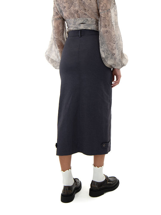 Moutaki Midi Skirt Charcoal