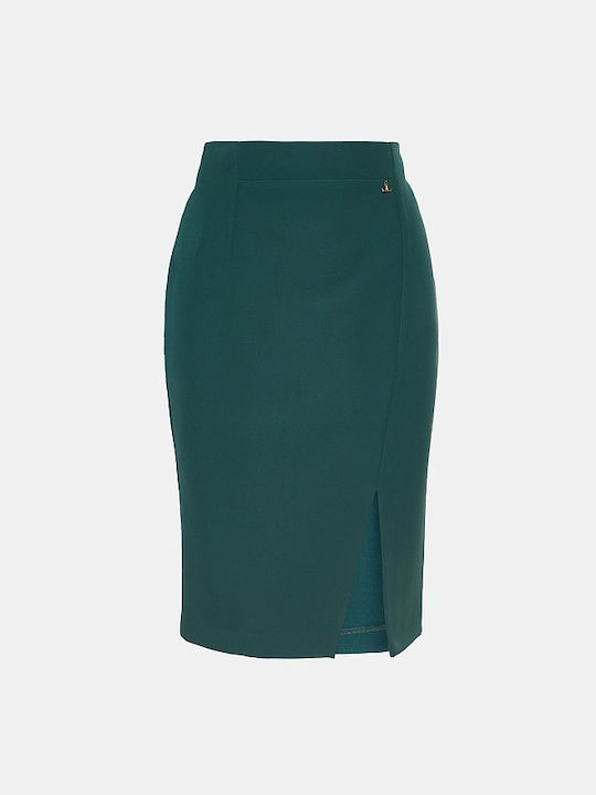 Lynne Pencil Midi Skirt Green