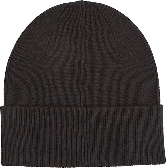 Beanie Unisex Σκούφος Πλεκτός σε Μαύρο χρώμα