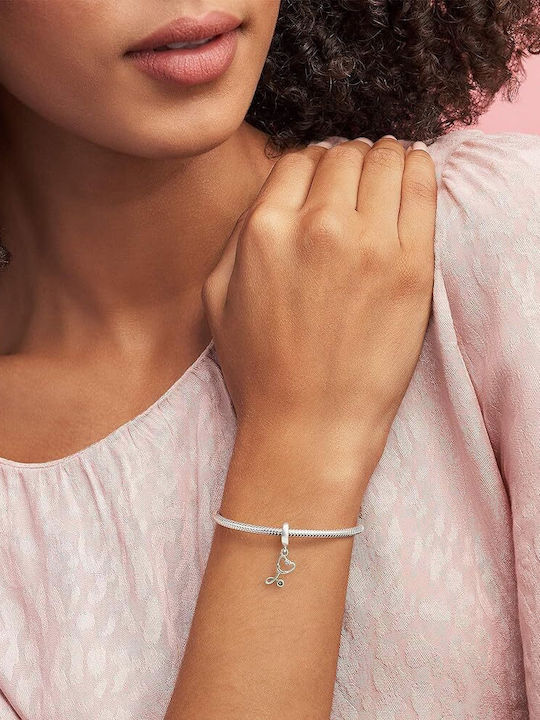 Pandora Stethoscope Heart Dangle Charm από Ασήμι Pandora Stethoscope Heart Dangle Charm από Ασήμι