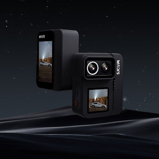 SJCAM SJ20 128GB Action Camera 4K Ultra HD Underwater PRO SET with 2.29 Inch Touch Screen and Wi-Fi Black