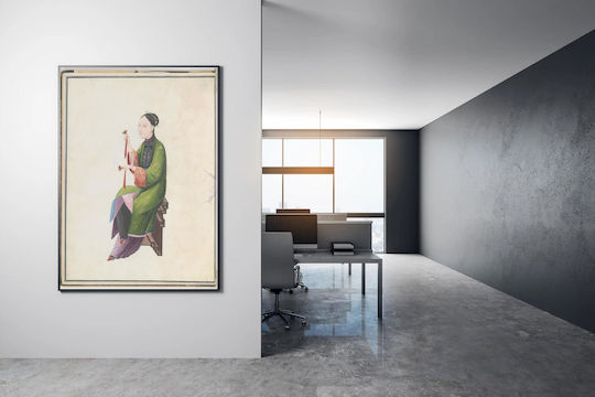 Aquarellgemälde Musiker spielt Bo Chinesisch 80x120