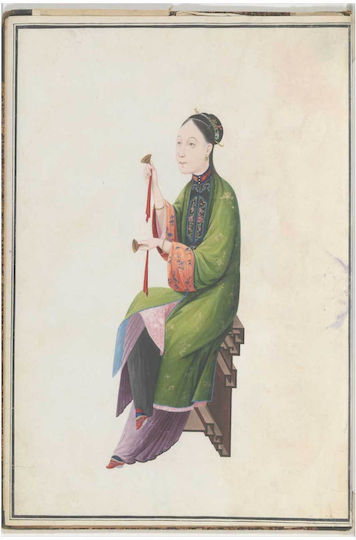 Aquarellgemälde Musiker spielt Bo Chinesisch 80x120