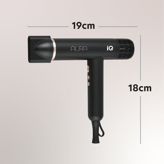 IQ Ionic Професионален Сешоар 1900W Black