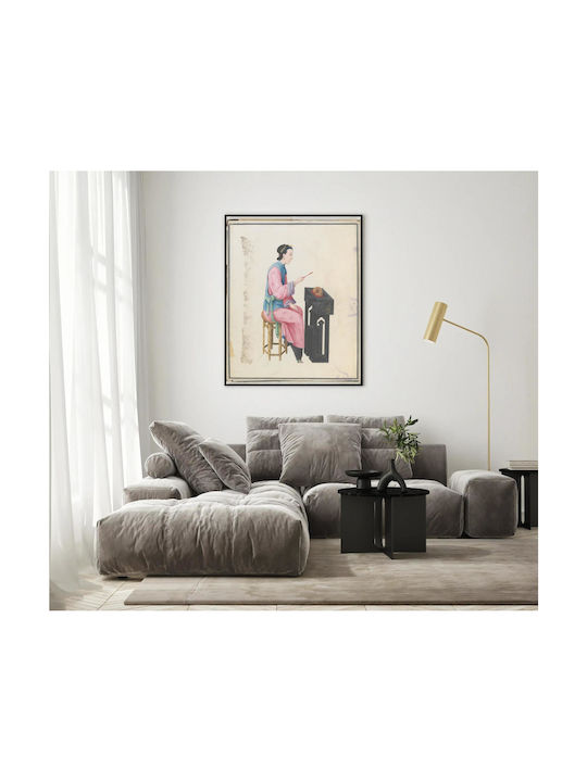 Aquarellgemälde Musiker spielt Mu Yu Chinesisch 100x150