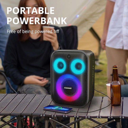 Tronsmart Ηχείο Karaoke με Ασύρματα Μικρόφωνα και Εφέ Φωτισμού Halo 200 Μαύρο