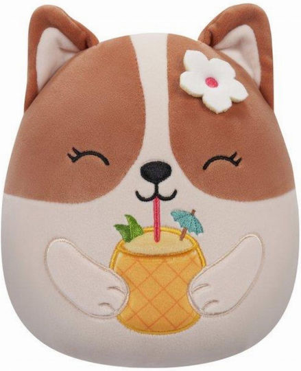 Jazwares Plüsch Squishmallows Regina der Corgi - Braun und Weiß 19 cm.