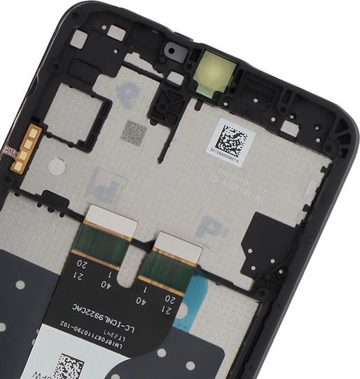 Samsung Οθόνη mit Touch-Mechanismus und Rahmen für Samsung Galaxy A05s (Schwarz)