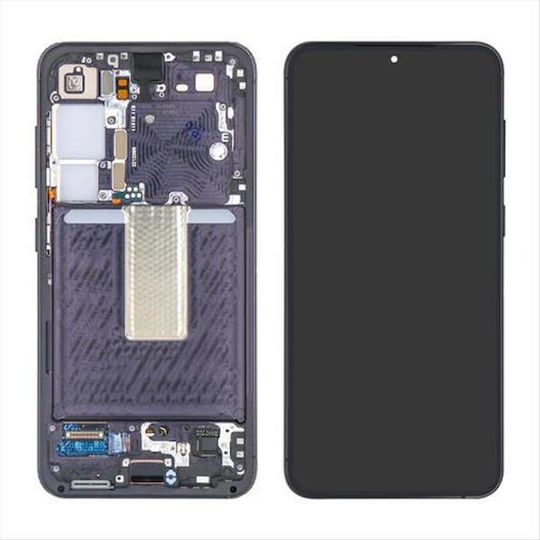 Samsung Screen Service Pack with Touch Mechanism and Frame for Samsung S23 (Lime)