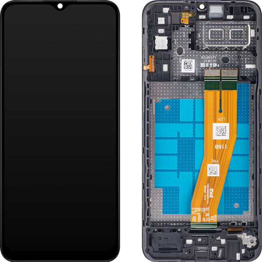 Samsung Screen with Touch Mechanism and Frame for Galaxy A04e (Black)