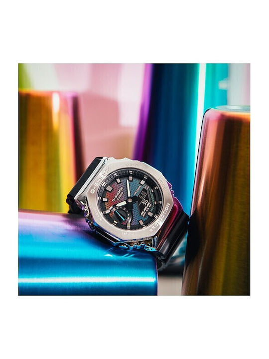 Casio G-Shock Analog/Digital Men's Watch 44.4mm Chronograph Battery with Black Rubber Strap