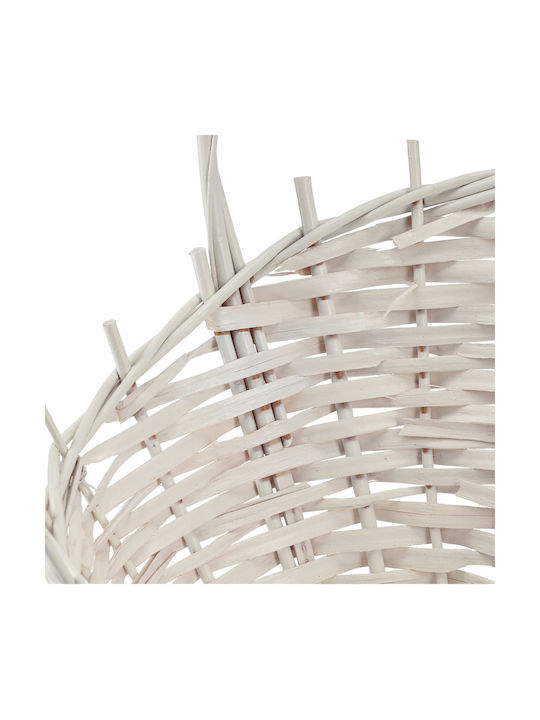 Kadax White Small Wicker Gift Basket