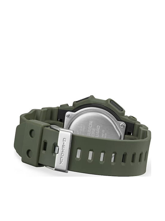 Casio G-shock Digital Herrenuhr Chronograph Batterie mit Grün Kautschukarmband
