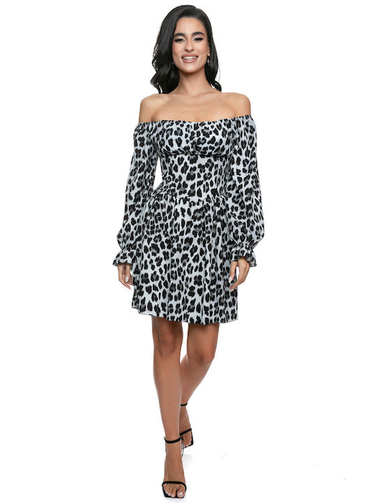 RichgirlBoudoir Mini Rochie de Seară Vibrant Animal Print