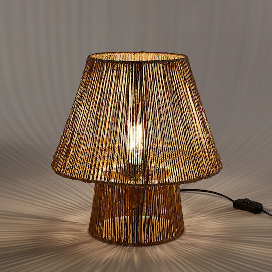 La Redoute Interieurs Metall Tischlampe für Fassung E27 mit Beige Schirm und Basis