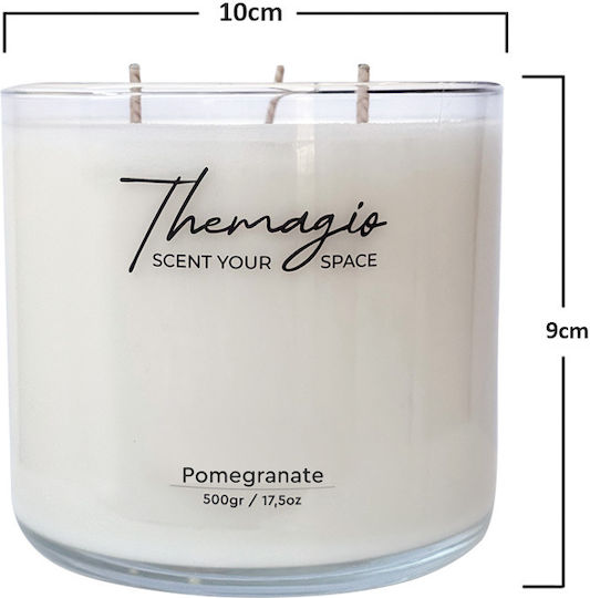 Themagio Scented Soy Candle Pomegranate 500g 77248