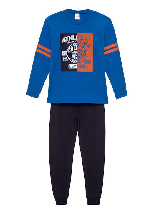 Minerva Детска пижама Зимна Blue. Tiger NY