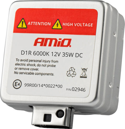 AMiO Лампи Автомобила Basic D1R Ксенон 6000К Хладно бяло 12V 35W 1бр