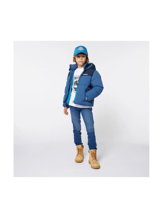 Timberland Kids Quilted Jacket Blue