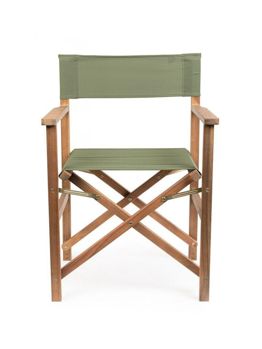 Director's Chair Wooden Noemi Musk Green