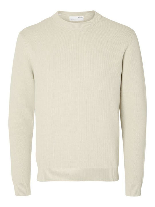 Selected Men's Long Sleeve Sweater Oatmeal