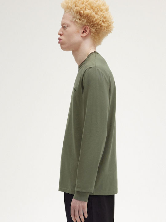 Fred Perry Laurel Wreath Μπλούζα Laurel Wreath Green, Χακί