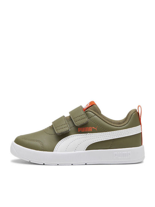 Courtflex V3 V PS Kids Sneakers with Scratch Khaki