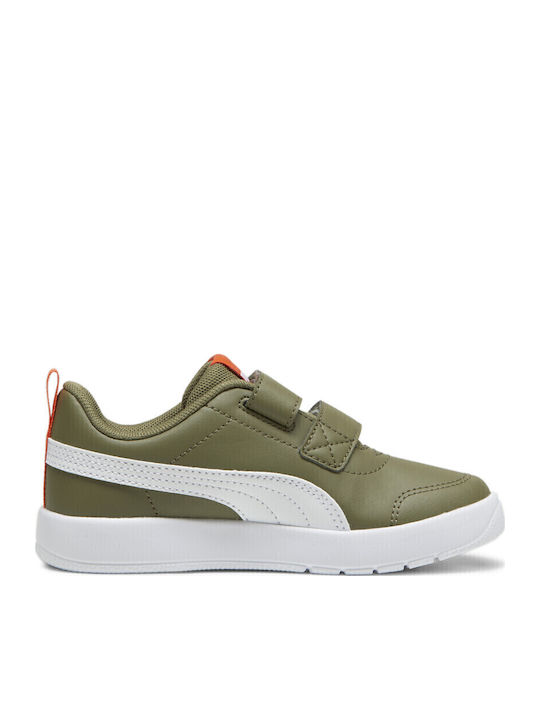 Courtflex V3 V PS Kids Sneakers with Scratch Khaki