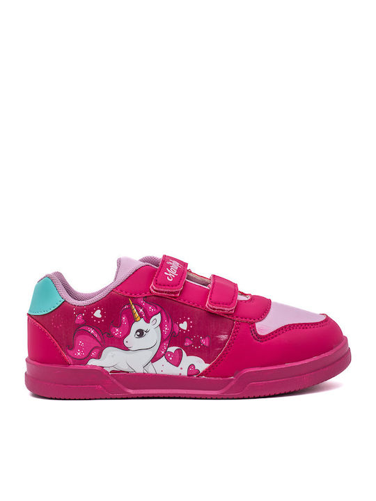 Kinder Sneakers mit Klettverschluss Fuchsie