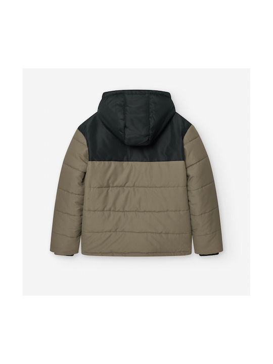 Losan Kids Casual Jacket with Lining & Hood Khaki-black