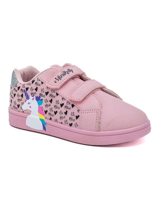 Παιδικά Sneakers με Σκρατς Ροζ