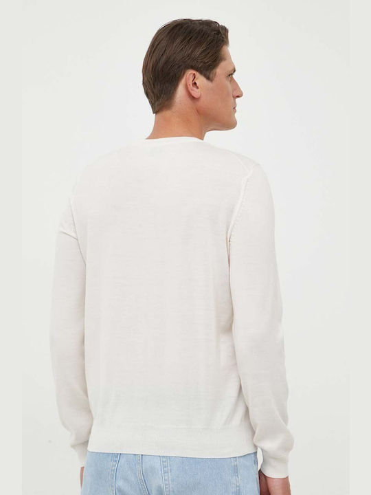 Hugo Boss Botto-l Men's Long Sleeve Sweater Ivory Coast