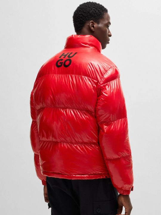 Hugo Herren Winter Jacke Puffer red