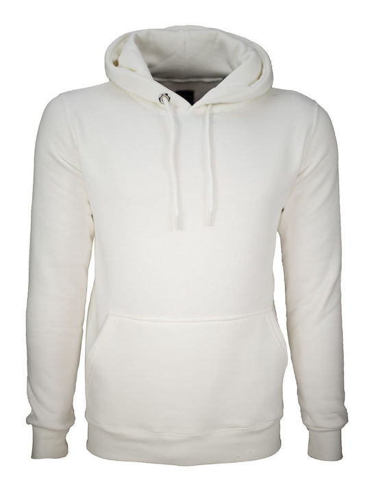 Clever Men's Sweatshirt with Hood white