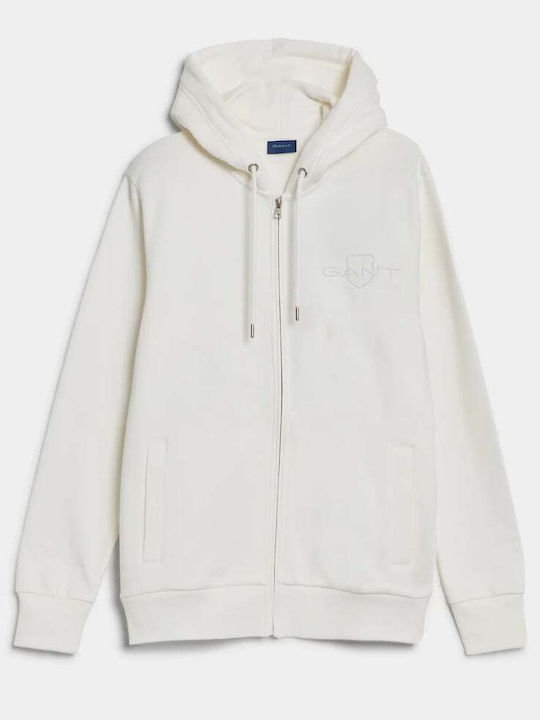 Archive Shield Cardigan With White Hood