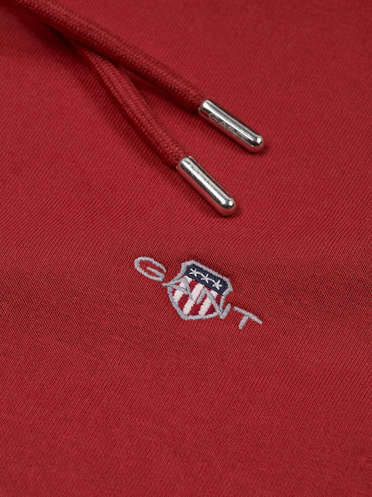 Sweatshirt with Hood Orange Red