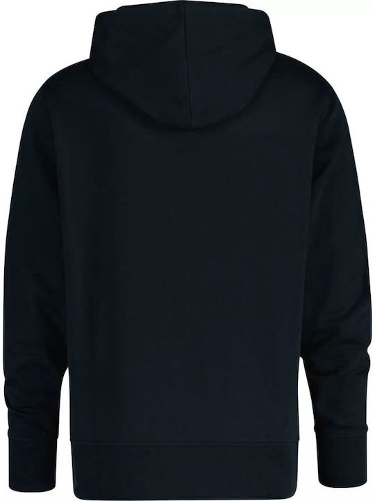 Gant Men's Sweatshirt Jacket with Hood Black