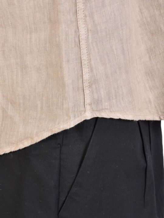 Cu mânecă lungă In Cămașă Beige