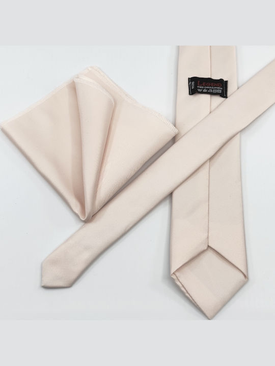 Legend Accessories Men's Tie Set in Beige Color