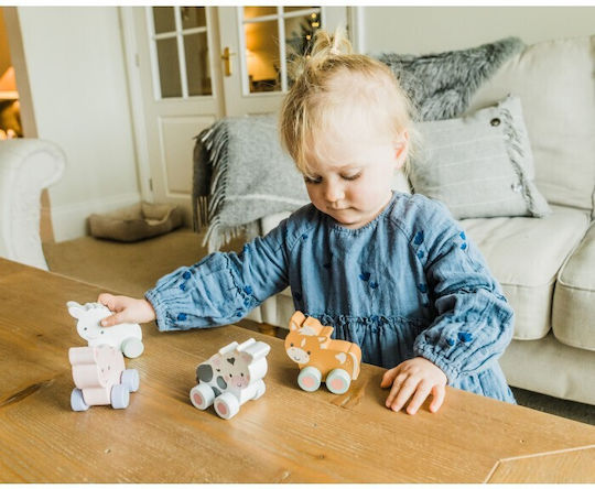Orange Tree Toys Push Along Προβατάκι από Ξύλο για 18+ Μηνών