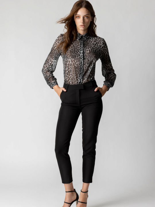 Desiree Femei Tesatura Pantaloni Black