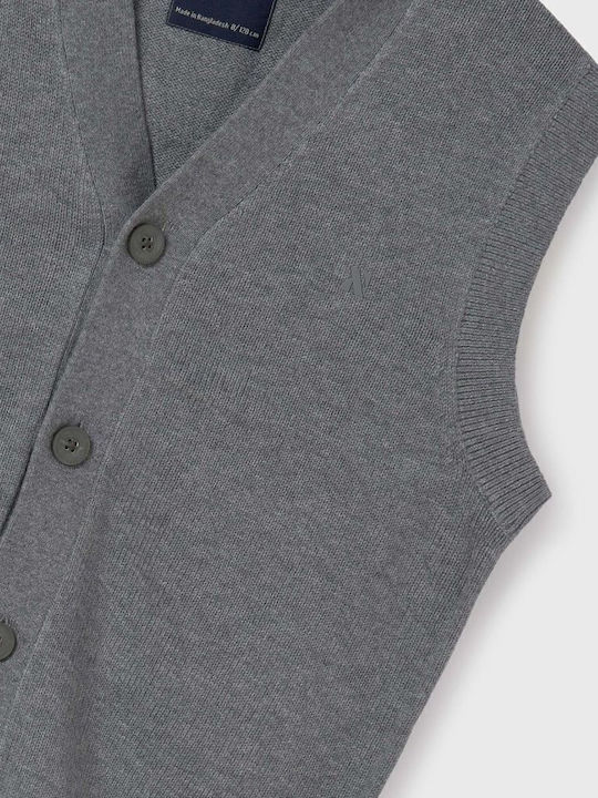 Kids Vest Knitted Gray