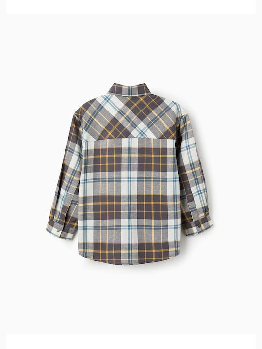 Zippy Kids Checked Shirt Gray