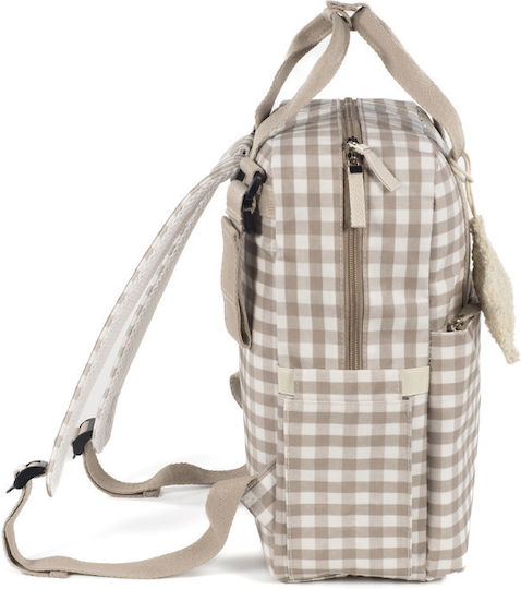Walking Mum Backpack Diaper Bag Caetana Beige 28x37x12cm