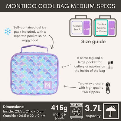 Montiico Medium Insulated Bag Rainbow Roller