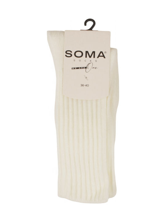 Soma Socks Γυναικείες Μονόχρωμες Κάλτσες Ecru Soma Socks Γυναικείες Μονόχρωμες Κάλτσες Ecru