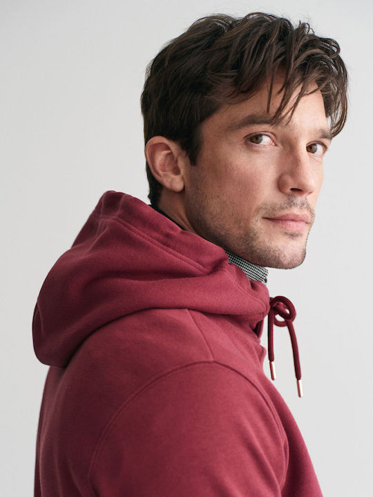 Sweatshirt with Hood Red Wine