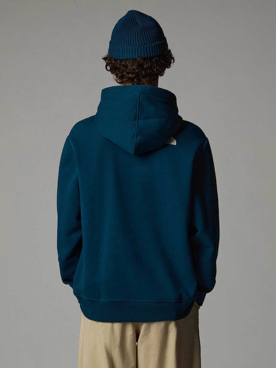 The North Face Herren Sweatshirt mit Kapuze Midnight Petrol