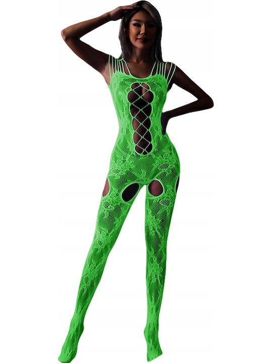 Glow In Dark Sexy Bodystocking Grün
